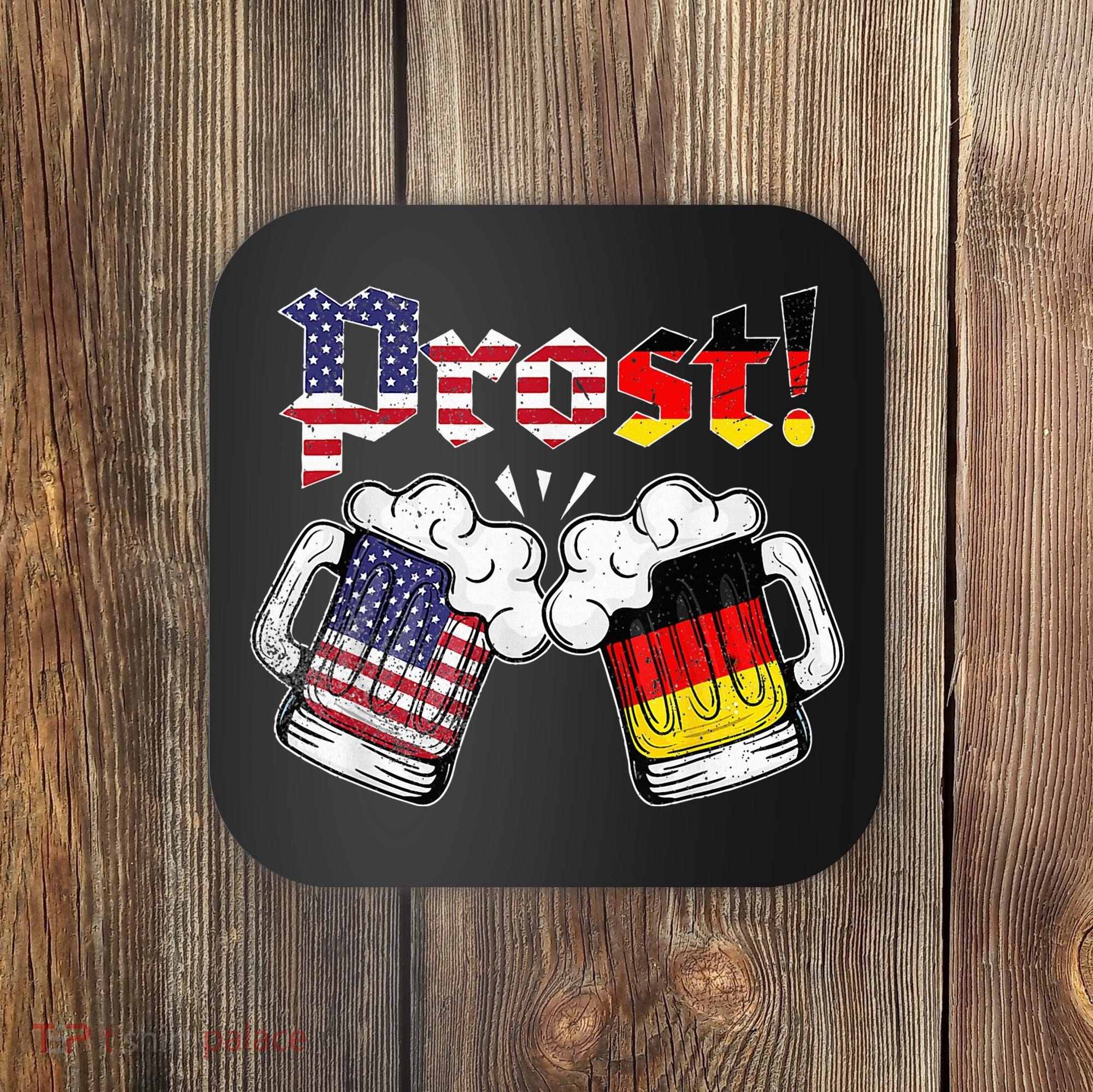 Oktoberfest German USA Flag Beer Octoberfest Prost Coaster