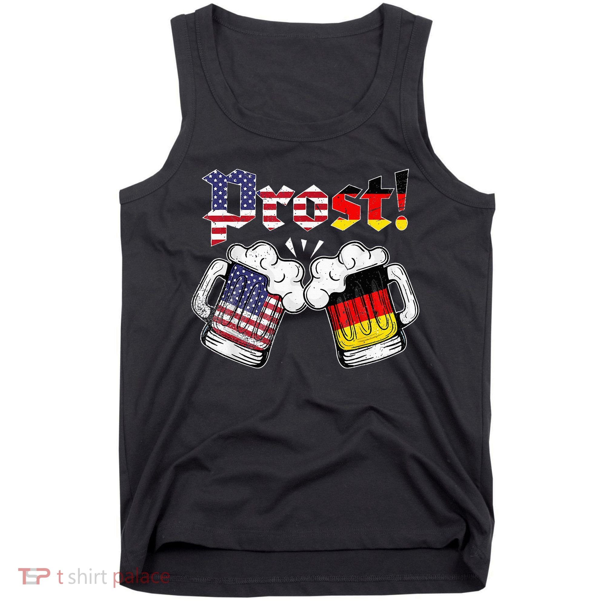 Oktoberfest German USA Flag Beer Octoberfest Prost Tank Top