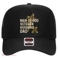 Of God Veteran Husband Dad Christian Jesus Camouflage Gift Hat thumb 0