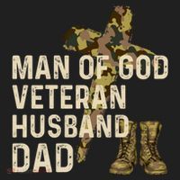 Of God Veteran Husband Dad Christian Jesus Camouflage Gift Hat thumb 2