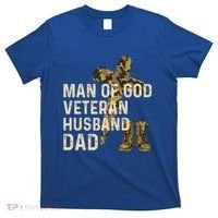 Of God Veteran Husband Dad Christian Jesus Camouflage Gift T-Shirt thumb 0