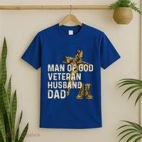Of God Veteran Husband Dad Christian Jesus Camouflage Gift T-Shirt thumb 2