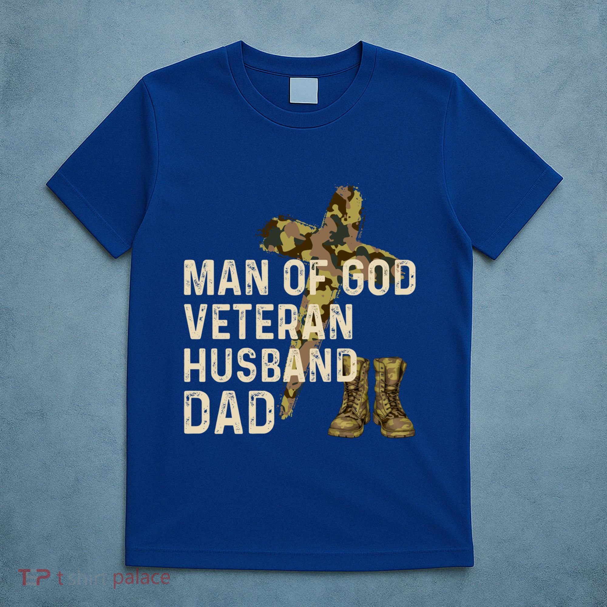 Of God Veteran Husband Dad Christian Jesus Camouflage Gift T-Shirt
