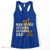 Of God Veteran Husband Dad Christian Jesus Camouflage Gift Women's Tank Top thumb 0