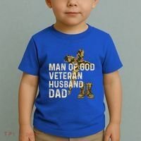 Of God Veteran Husband Dad Christian Jesus Camouflage Gift Toddler T-Shirt thumb 2