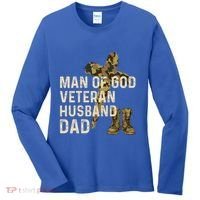 Of God Veteran Husband Dad Christian Jesus Camouflage Gift Women's Long Sleeve Shirt thumb 0