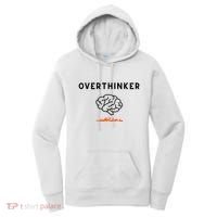 Overthinker Graphic With Picture Of Brain And Fire Women's Hoodie thumb 0