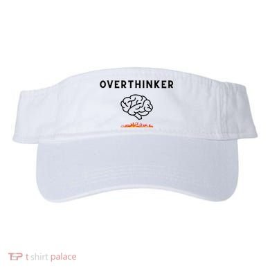 Overthinker Graphic With Picture Of Brain And Fire Visor
