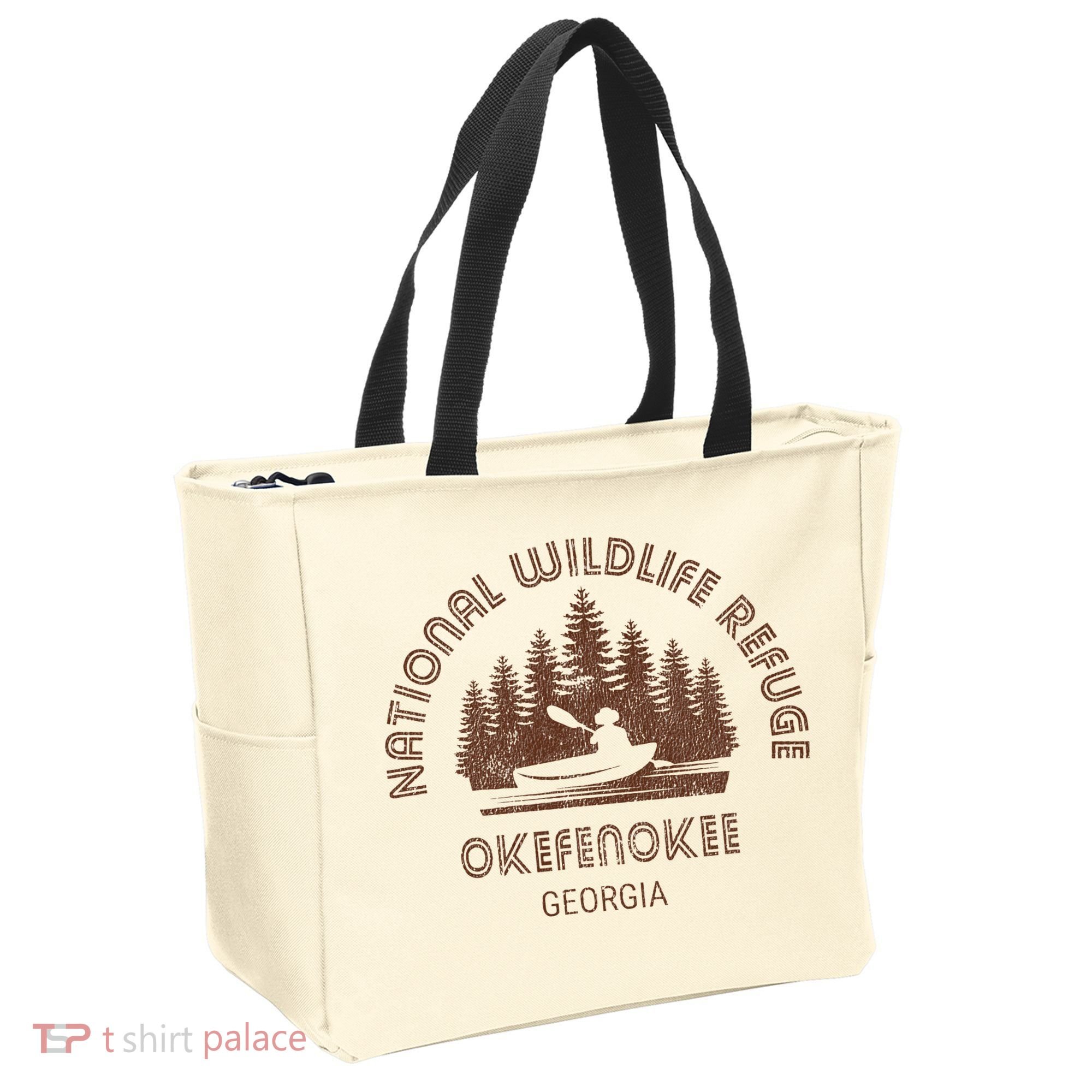 Okefenokee Georgia Wildlife Refuge Canoe Tote Bag