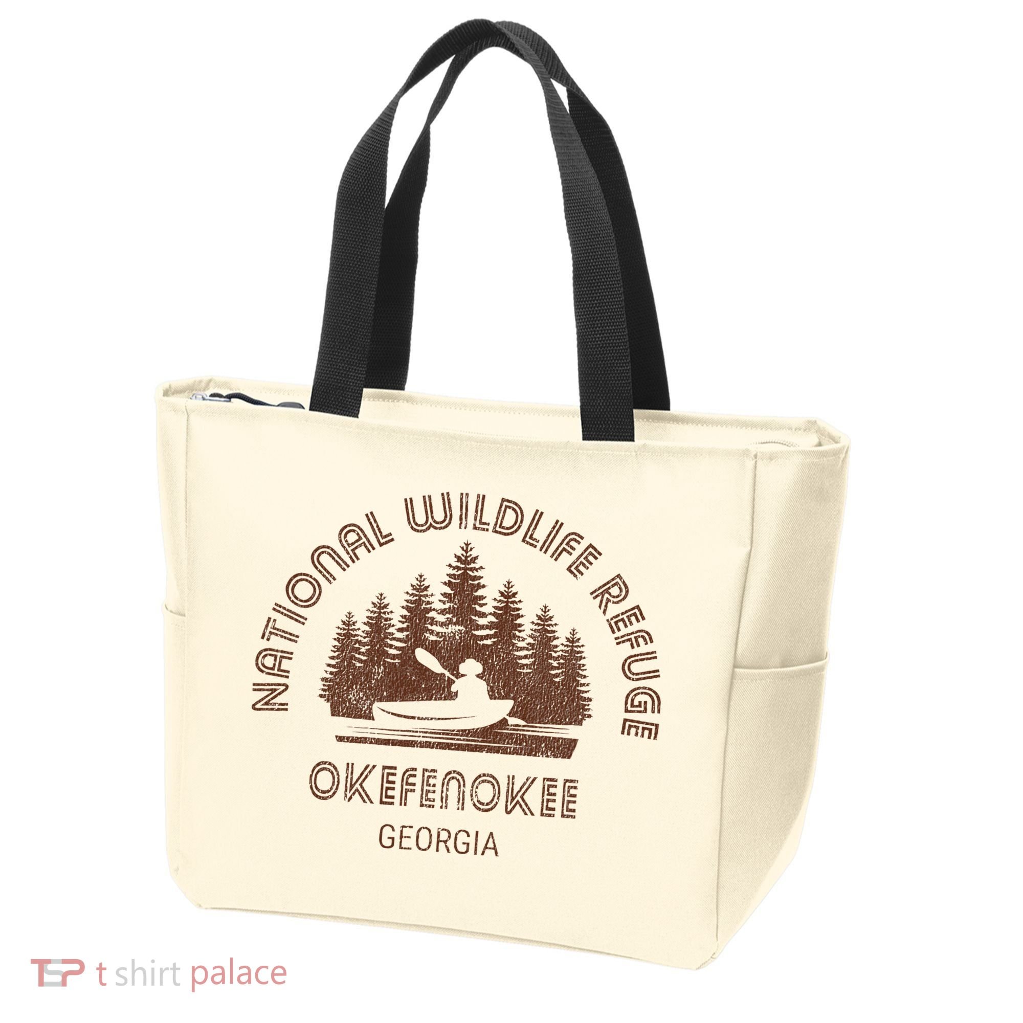 Okefenokee Georgia Wildlife Refuge Canoe Tote Bag