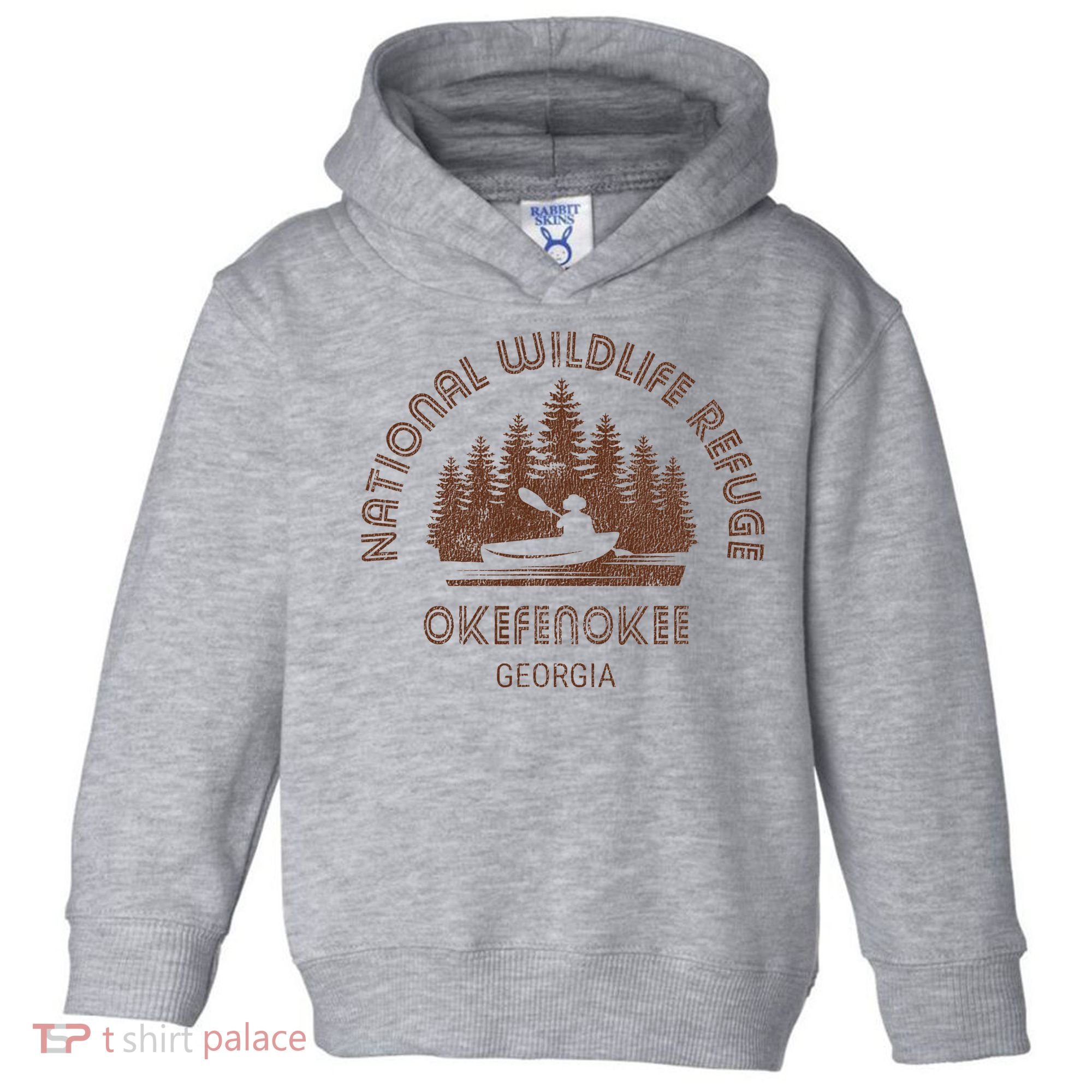 Okefenokee Georgia Wildlife Refuge Canoe Toddler Hoodie