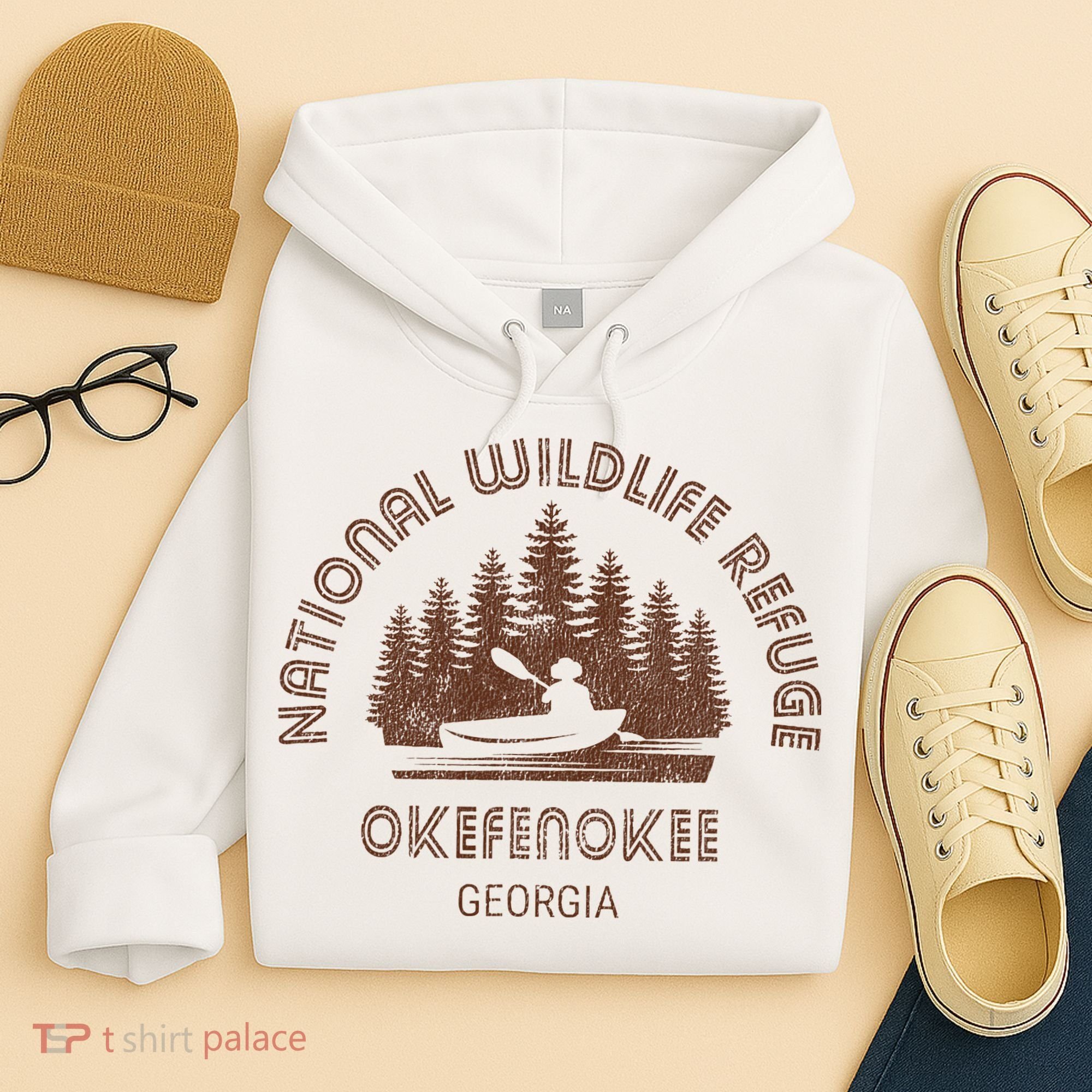 Okefenokee Georgia Wildlife Refuge Canoe Hoodie