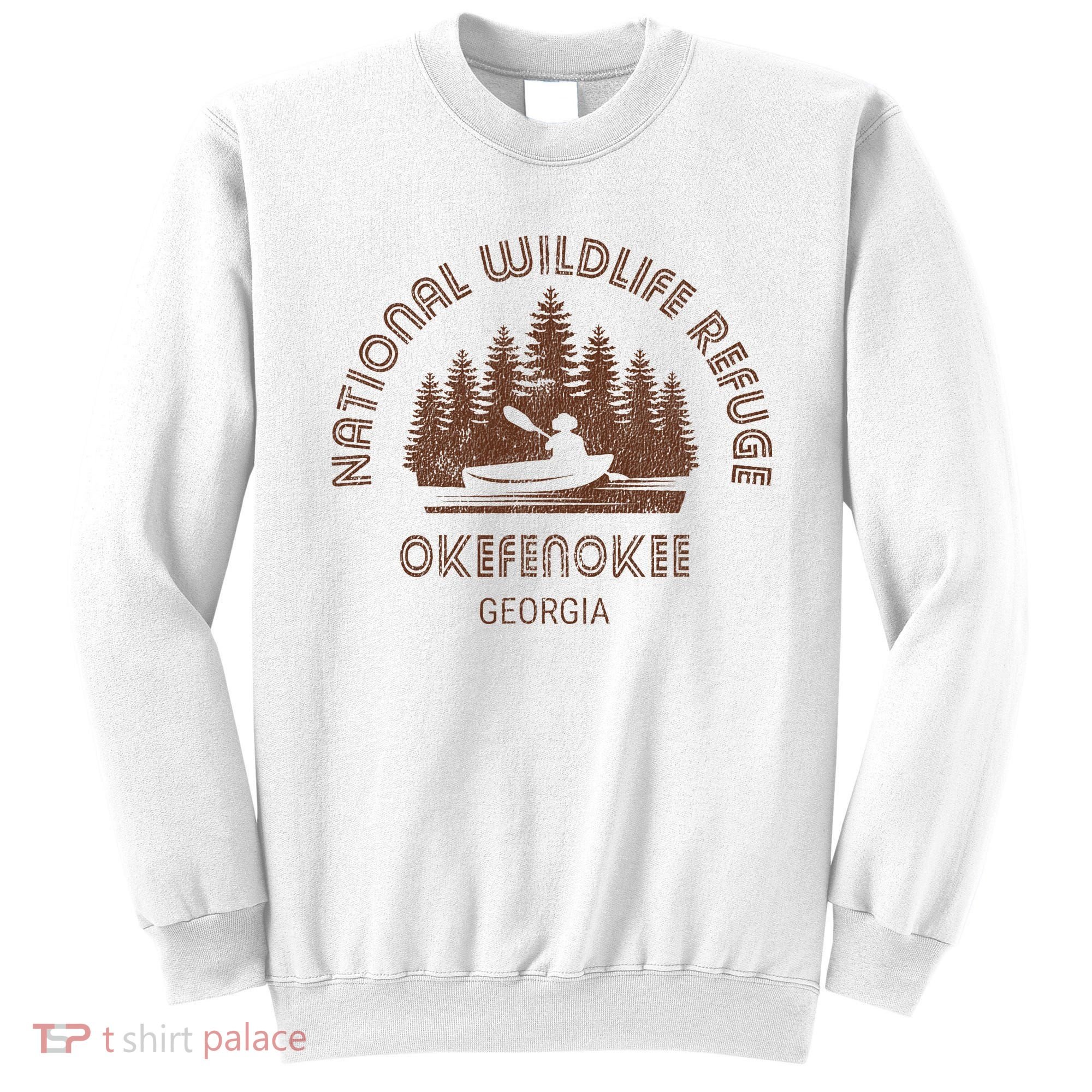 Okefenokee Georgia Wildlife Refuge Canoe Sweatshirt