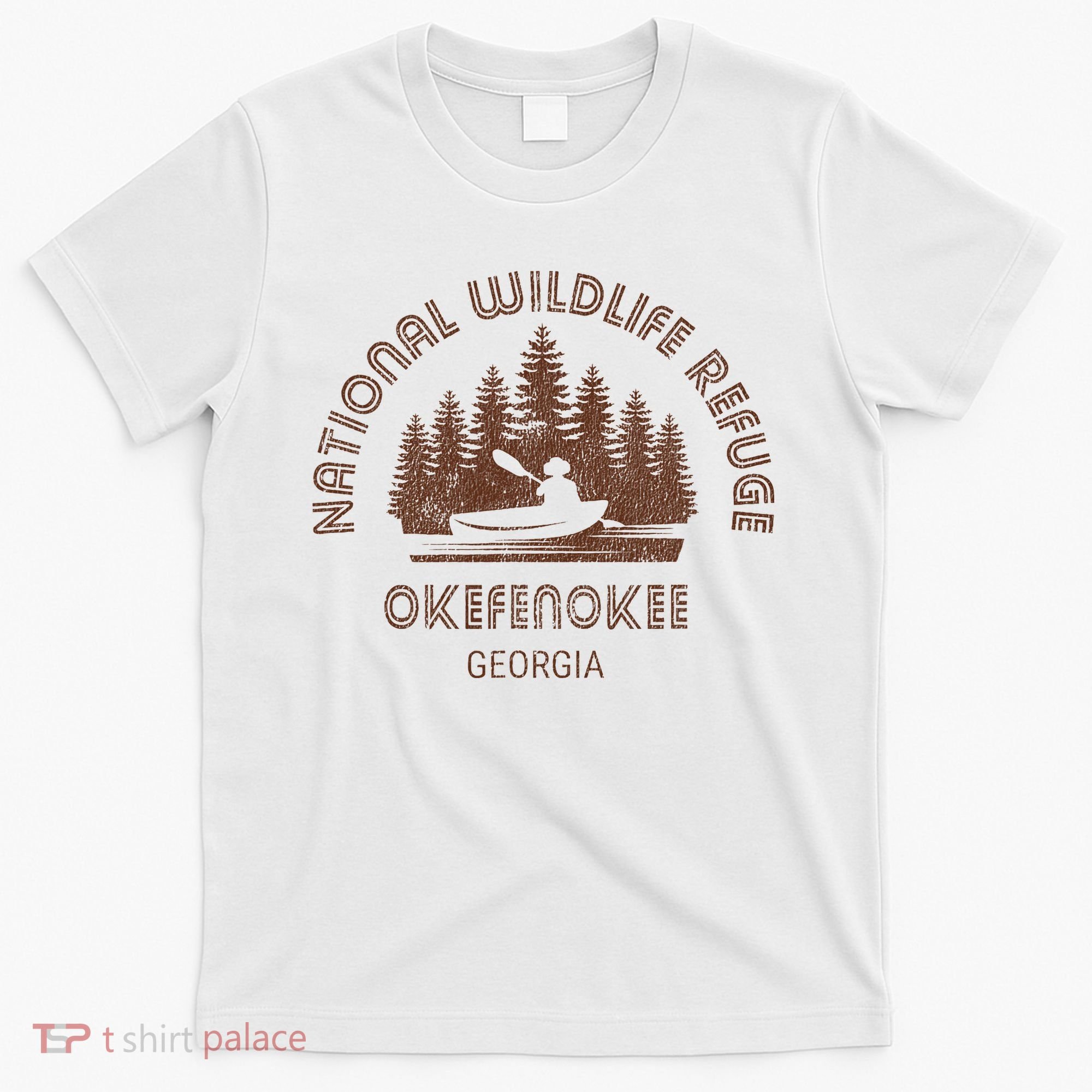 Okefenokee Georgia Wildlife Refuge Canoe T-Shirt
