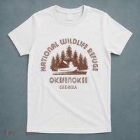 Okefenokee Georgia Wildlife Refuge Canoe T-Shirt thumb 5