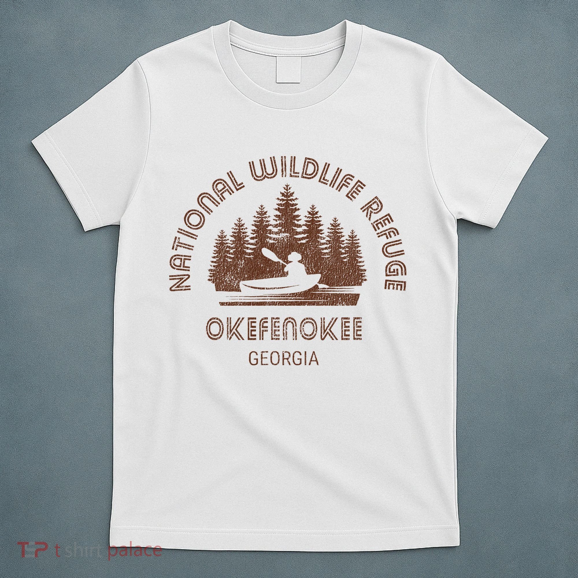 Okefenokee Georgia Wildlife Refuge Canoe T-Shirt