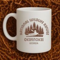 Okefenokee Georgia Wildlife Refuge Canoe Coffee Mug thumb 2