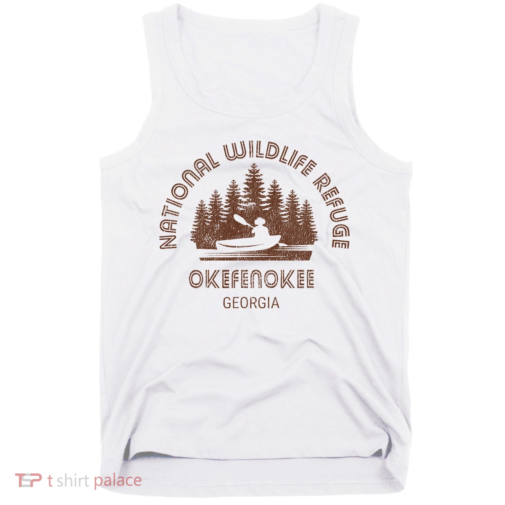 Okefenokee Georgia Wildlife Refuge Canoe Tank Top