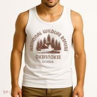 Okefenokee Georgia Wildlife Refuge Canoe Tank Top thumb 3