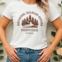 Okefenokee Georgia Wildlife Refuge Canoe Women's T-Shirt thumb 2