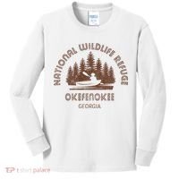 Okefenokee Georgia Wildlife Refuge Canoe Kids Long Sleeve Shirt thumb 0