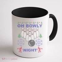 Oh Bowly Night Ugly Christmas Coffee Mug thumb 1