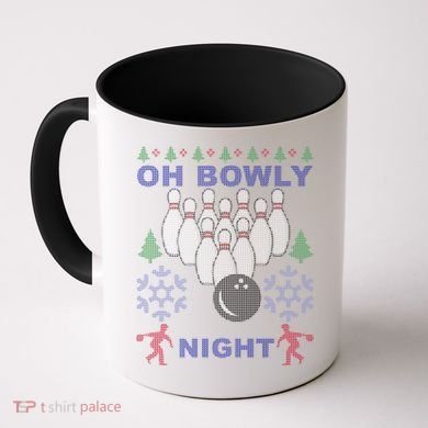 Oh Bowly Night Ugly Christmas Coffee Mug