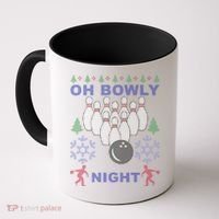 Oh Bowly Night Ugly Christmas Coffee Mug thumb 0