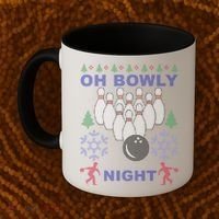 Oh Bowly Night Ugly Christmas Coffee Mug thumb 2