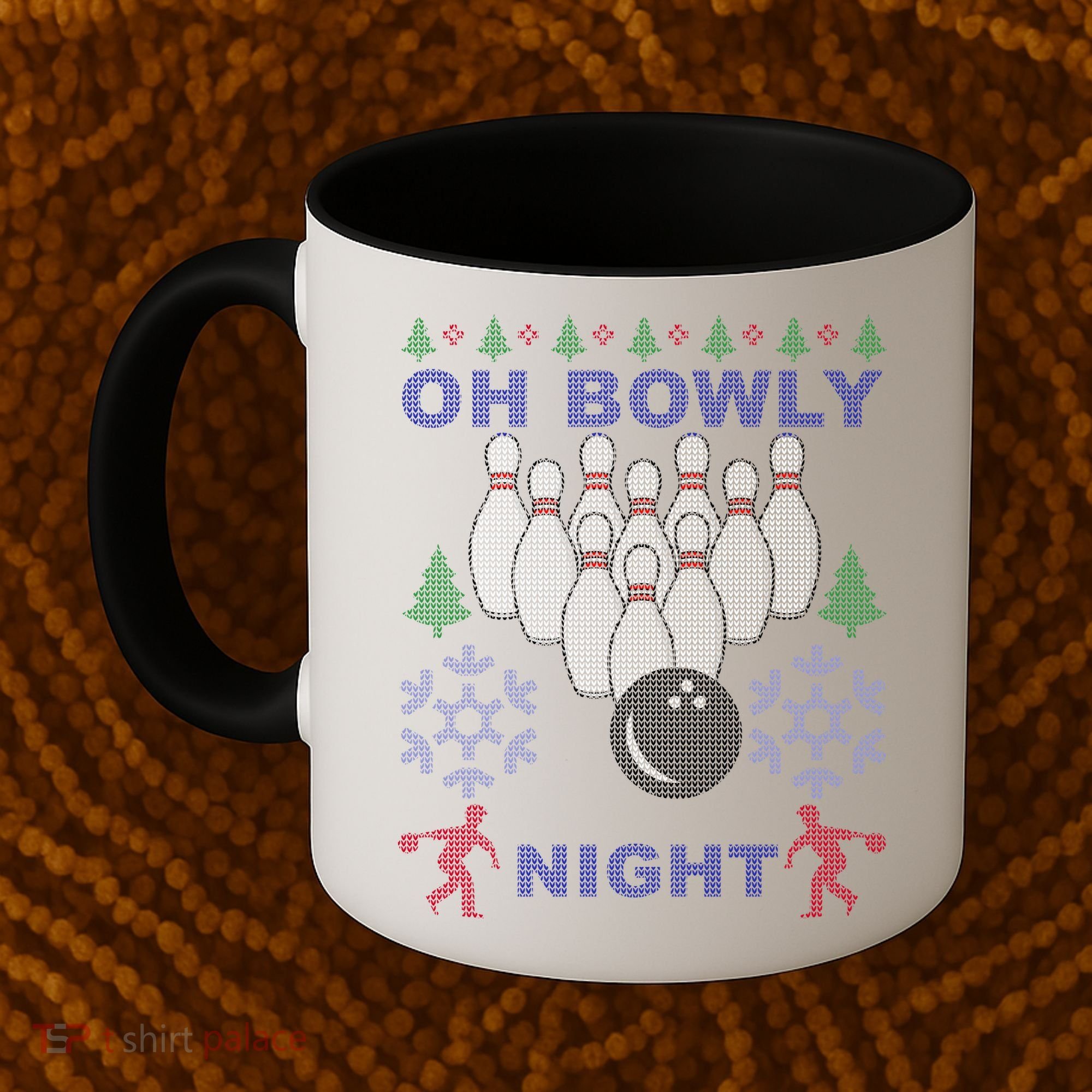 Oh Bowly Night Ugly Christmas Coffee Mug