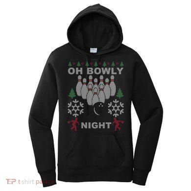 Oh Bowly Night Ugly Christmas Women's Hoodie