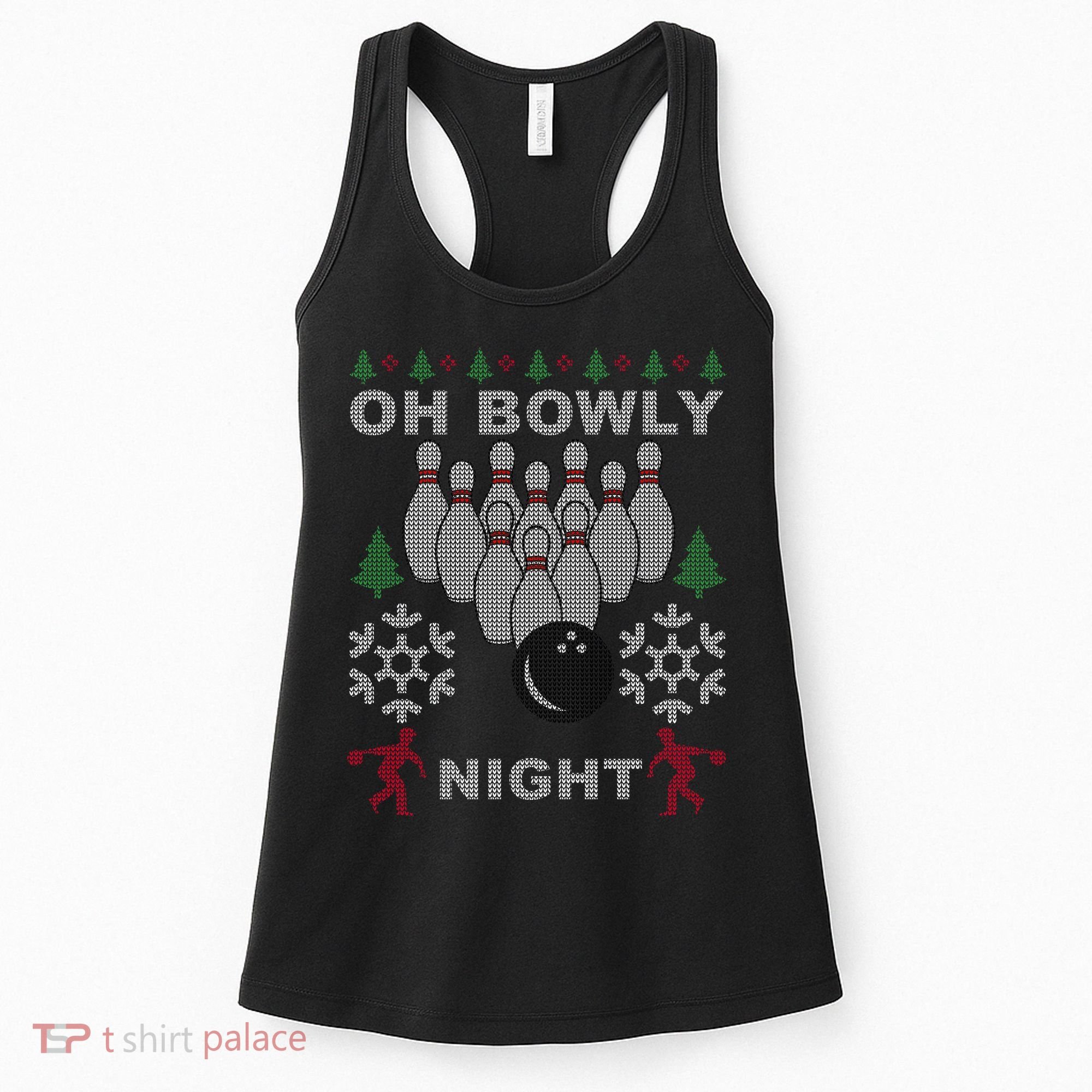 Oh Bowly Night Ugly Christmas Women's Tank Top