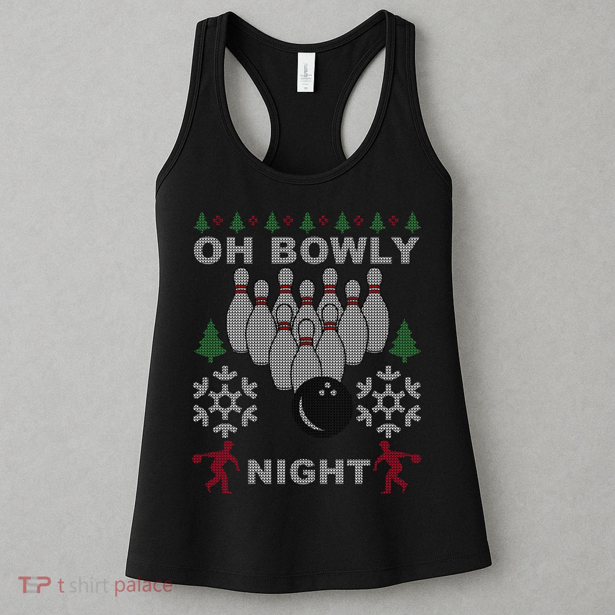 Oh Bowly Night Ugly Christmas Women's Tank Top