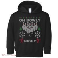Oh Bowly Night Ugly Christmas Toddler Hoodie thumb 0