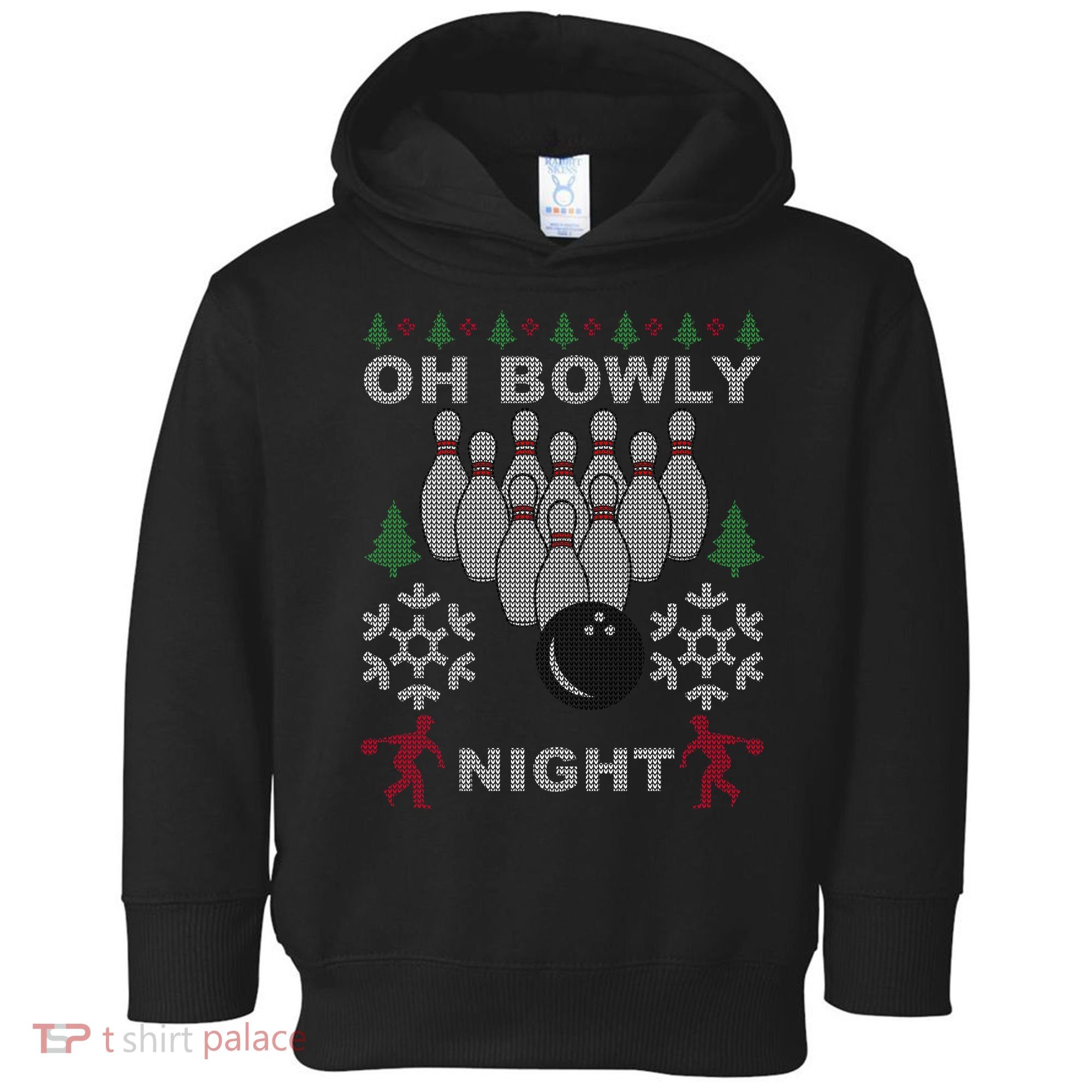 Oh Bowly Night Ugly Christmas Toddler Hoodie
