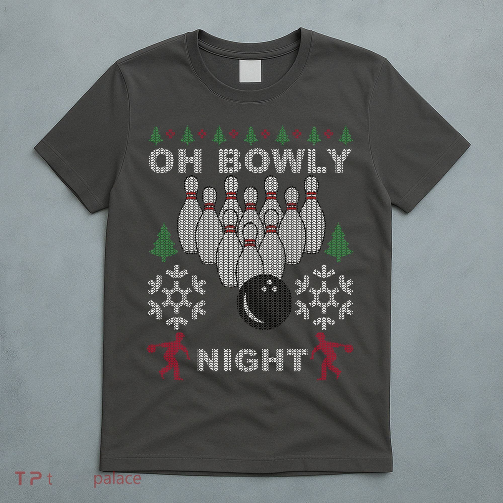Oh Bowly Night Ugly Christmas T-Shirt