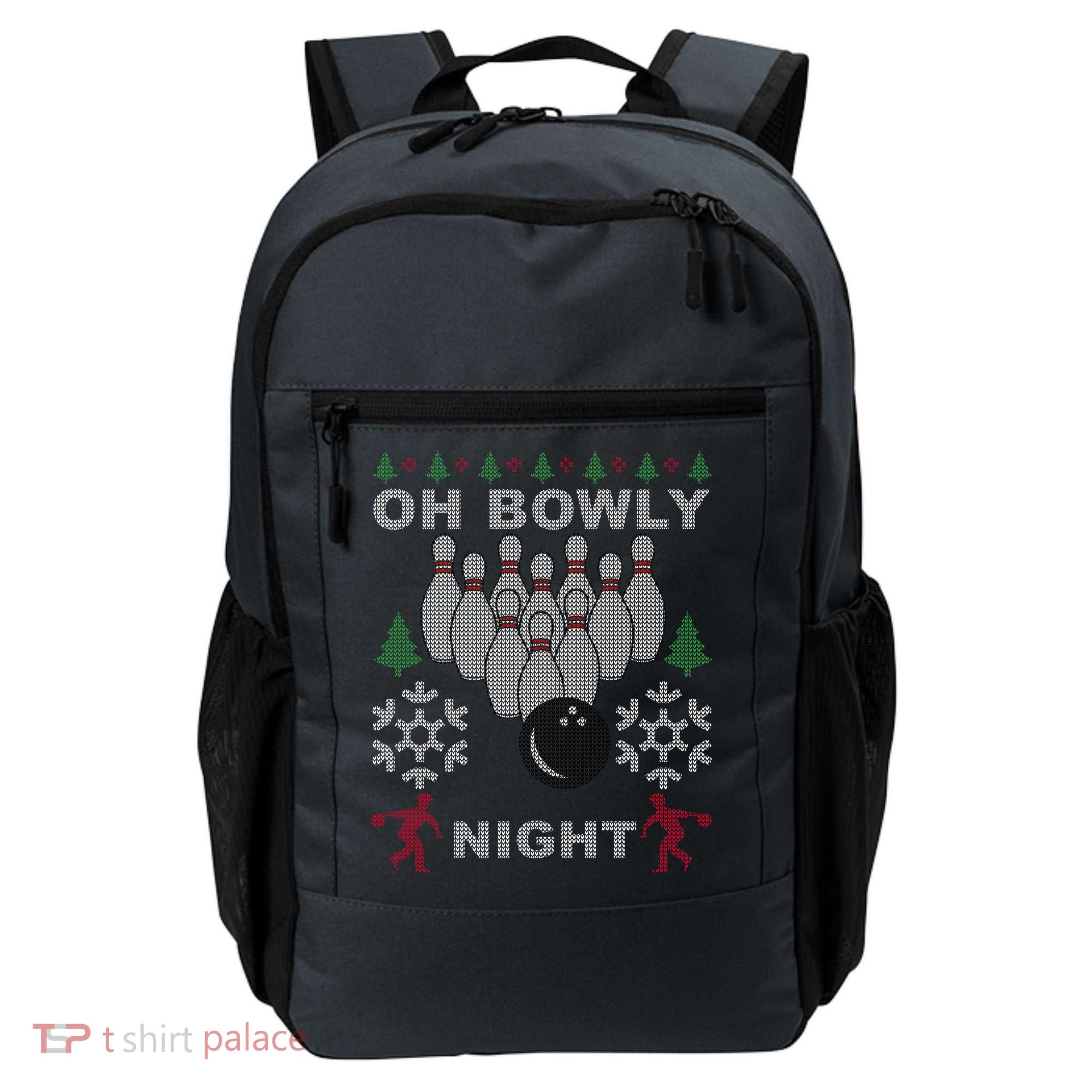 Oh Bowly Night Ugly Christmas Backpack