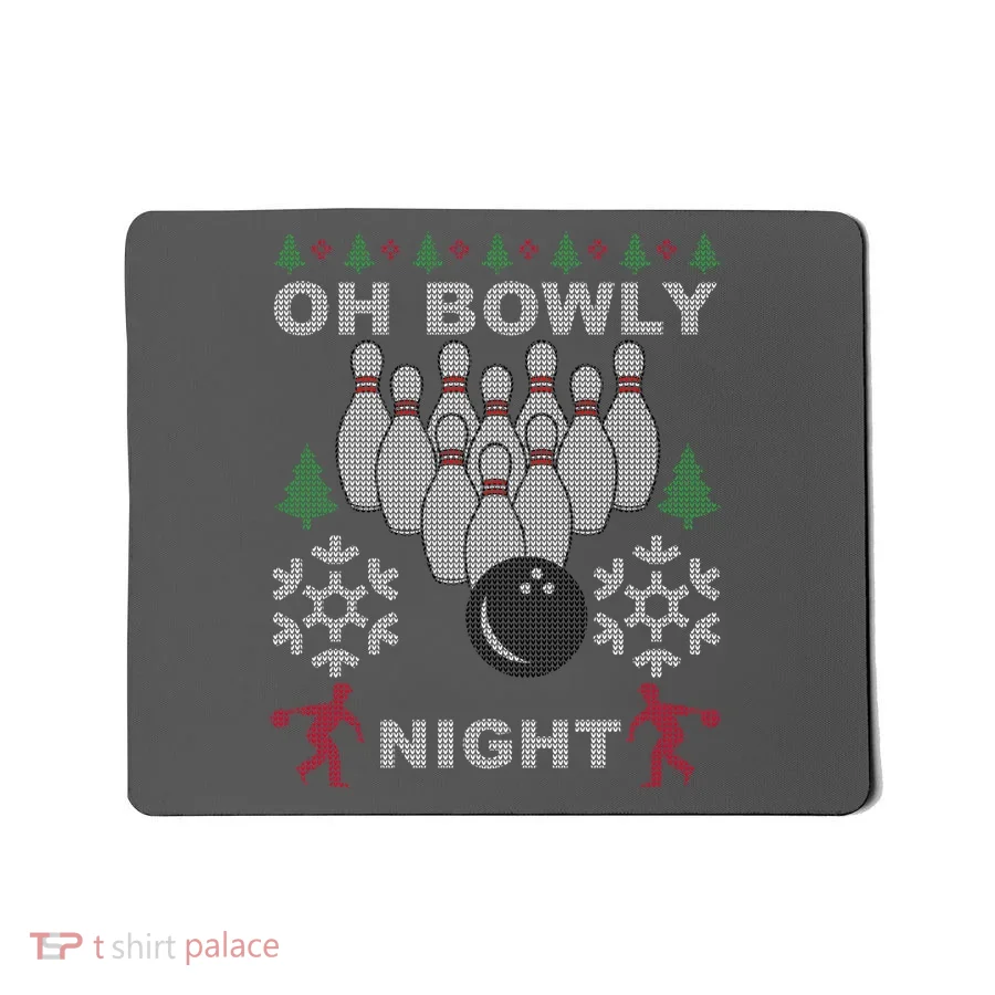Oh Bowly Night Ugly Christmas Mousepad