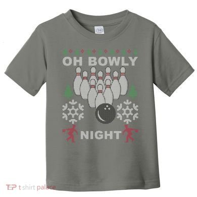 Oh Bowly Night Ugly Christmas Toddler T-Shirt