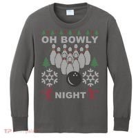 Oh Bowly Night Ugly Christmas Kids Long Sleeve Shirt thumb 0