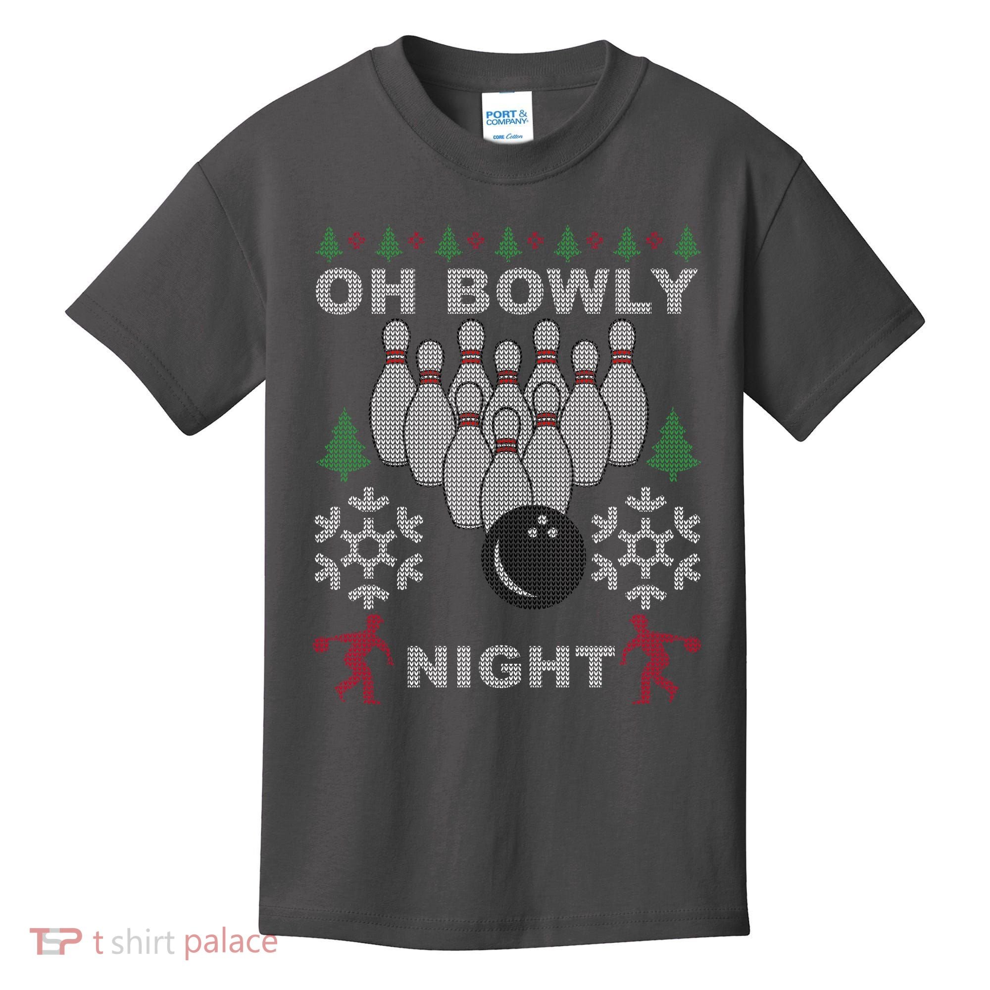 Oh Bowly Night Ugly Christmas Kids T-Shirt