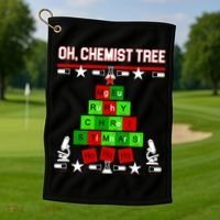 Oh Chemist Tree Golf Towel thumb 1