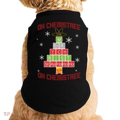 Oh Chemist Tree Funny Christmas Doggie Tank