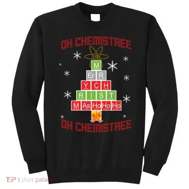 Oh Chemist Tree Funny Christmas Sweatshirt