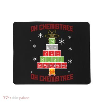 Oh Chemist Tree Funny Christmas Mousepad
