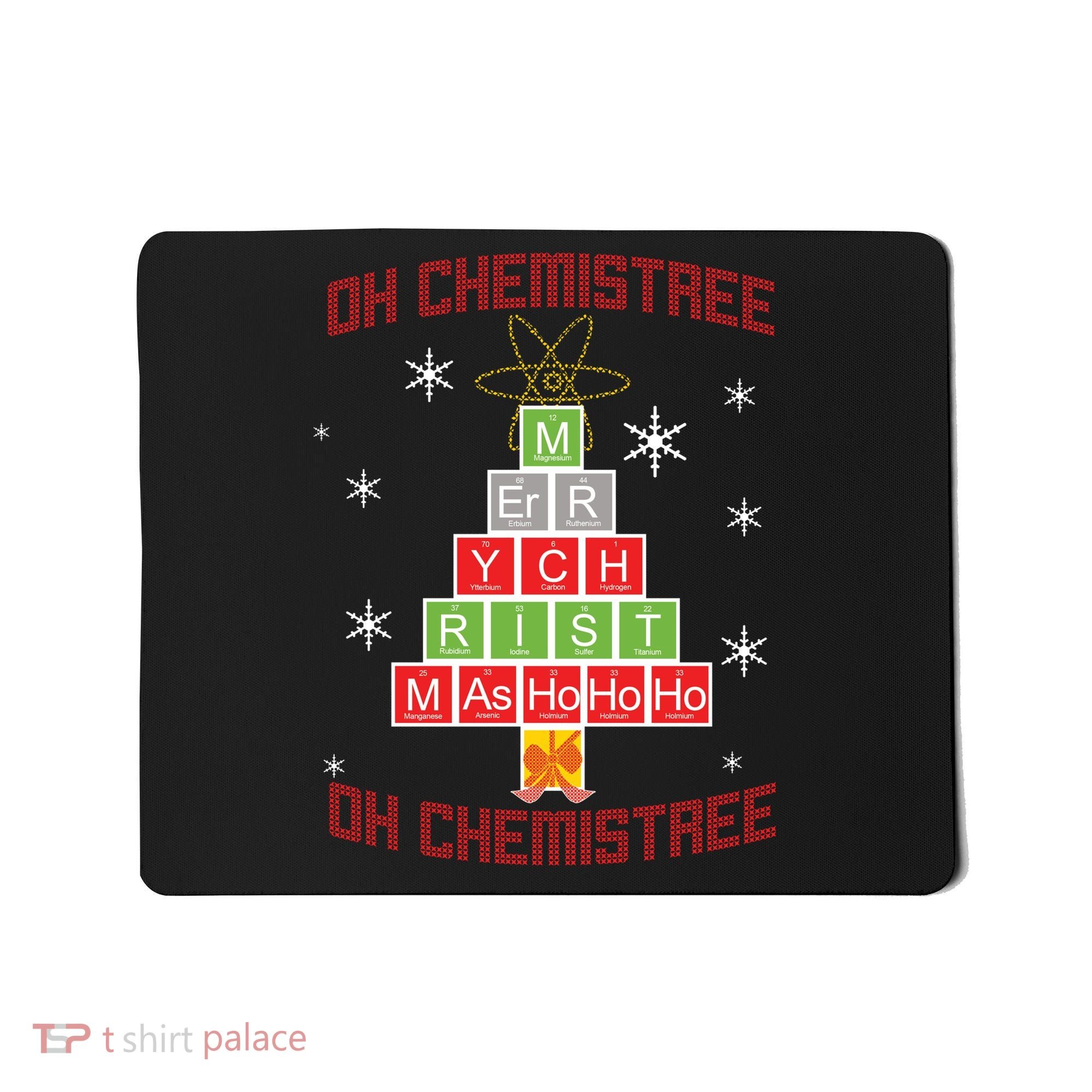Oh Chemist Tree Funny Christmas Mousepad