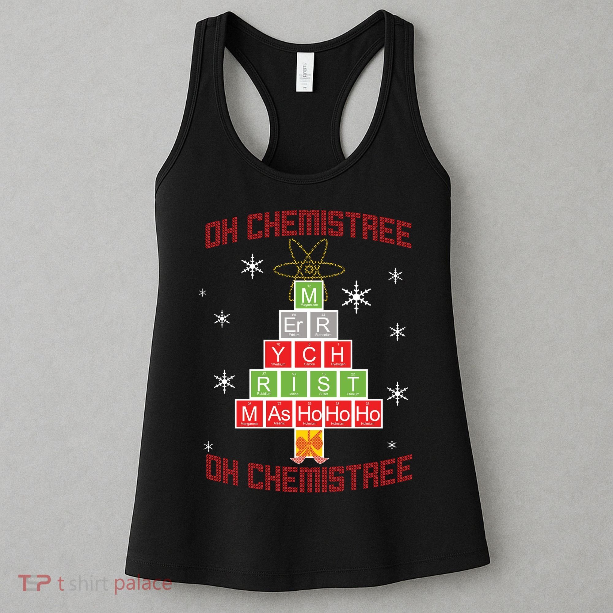 Oh Chemist Tree Funny Christmas Women's Tank Top