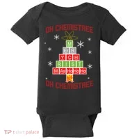 Oh Chemist Tree Funny Christmas Baby Bodysuit thumb 0
