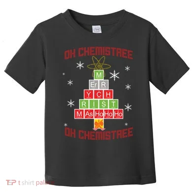 Oh Chemist Tree Funny Christmas Toddler T-Shirt