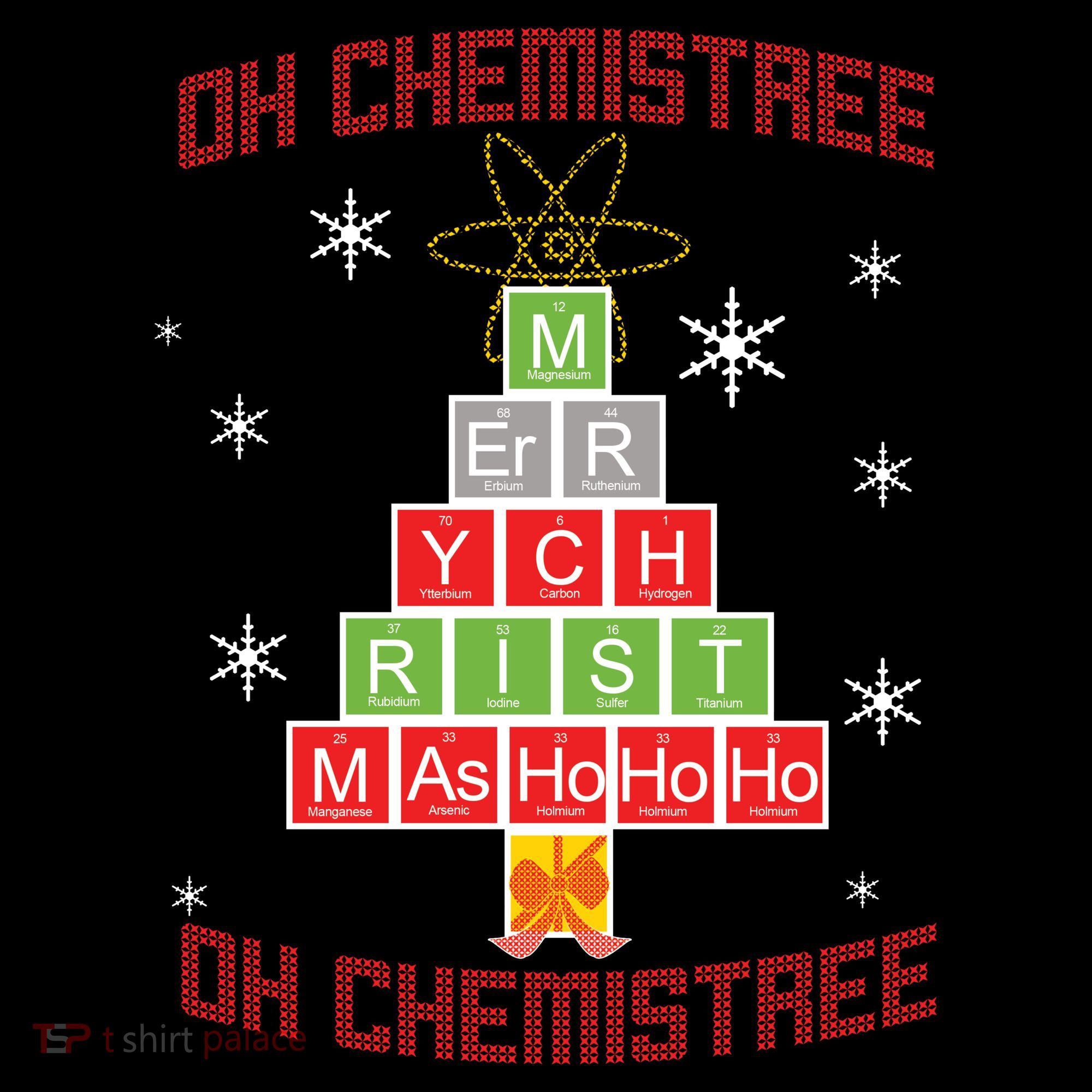 Oh Chemist Tree Funny Christmas Toddler T-Shirt